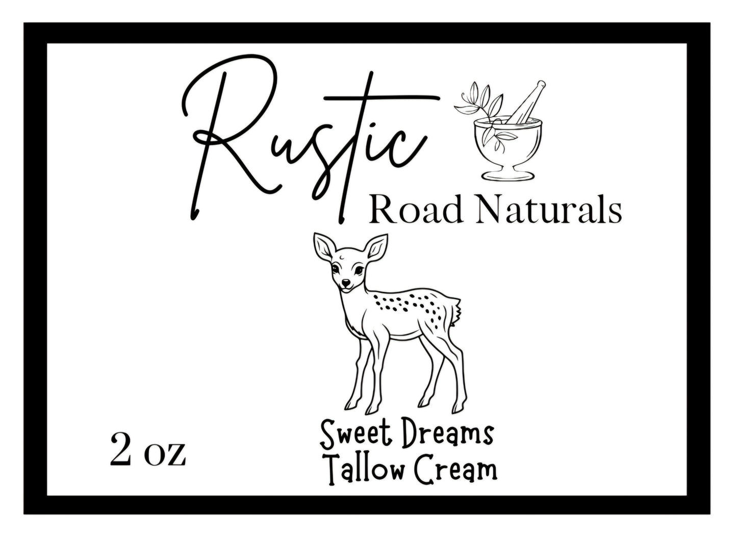 Sweet Dreams Tallow Cream 2 oz